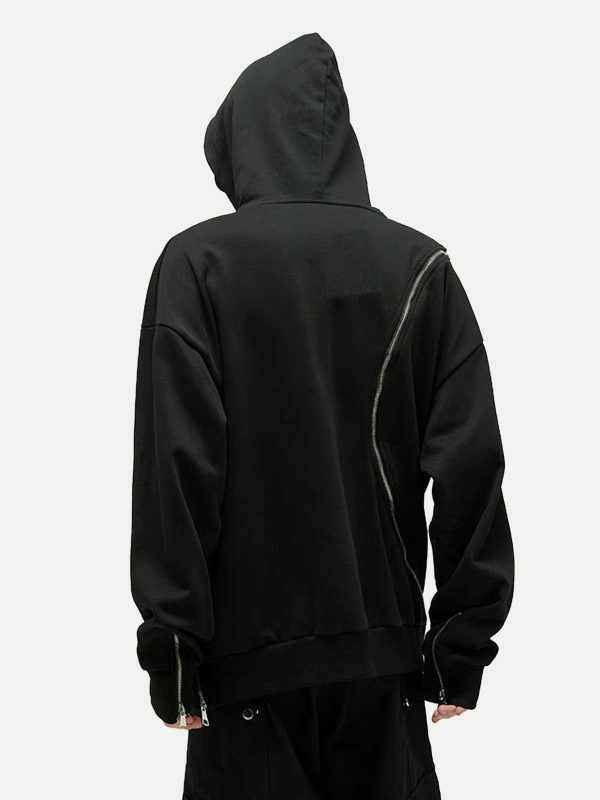 retro zip up hoodie [edgy] streetwear essential 2981